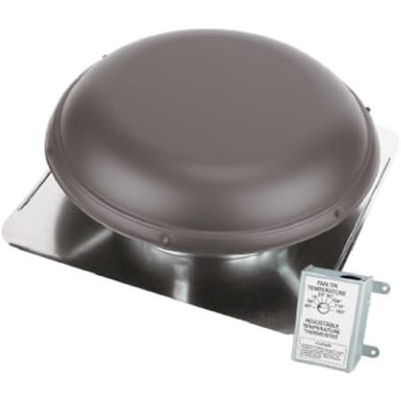 Air-Vent Air Vent 53827 Metal Dome Roof Mounted Power Attic Ventilator - Brown AI576320